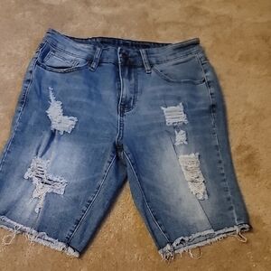 Premiere Denim by rue21 Light Blue Ripped Jean Shorts